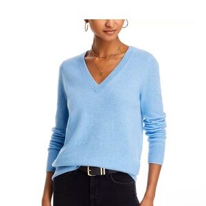 Aqua Cashmere v neck sweater
